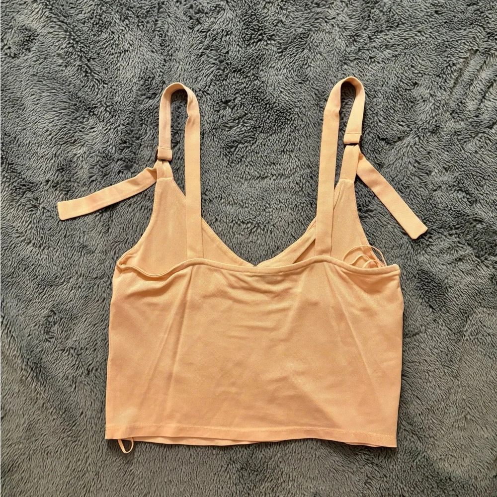Zara Trafaluc Blush Pink Crop Top - Small - Picture 2 of 3